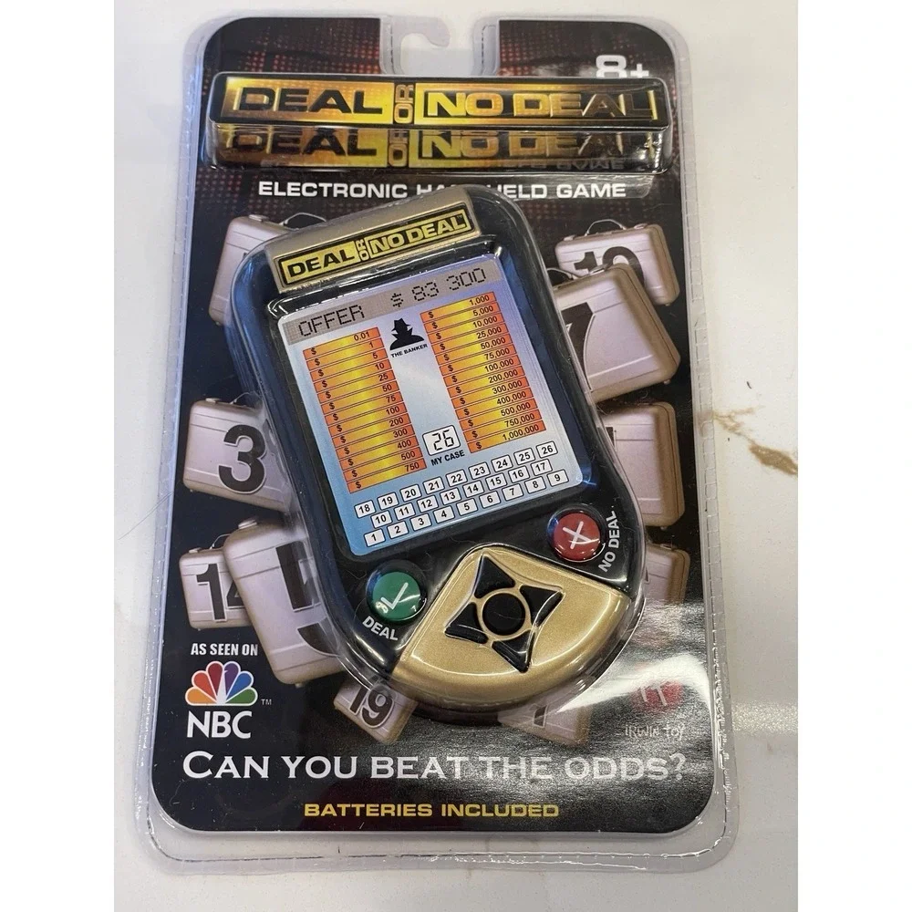 Vintage Deal or No‎ Deal Electronic Handheld Game Travel Size 2006 New Sealed